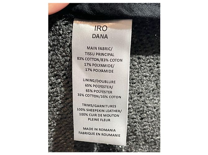 Chaquetas IRO T.International XS Algodón Gris - vista 5
