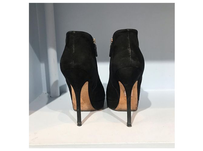 Botines GUCCI T.EU 37 de ante Negro - vista 4