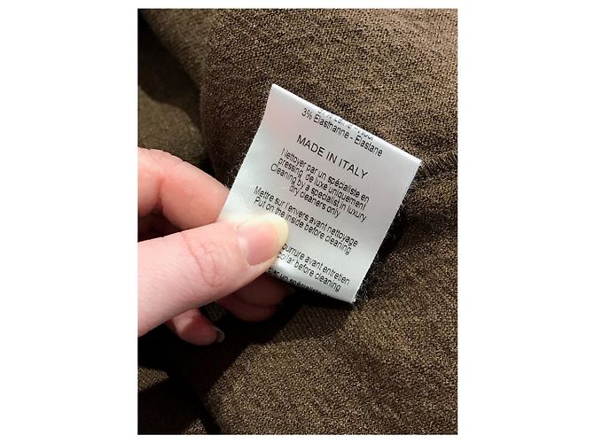 Abrigos LANVIN T.Internacional XL Lana Caqui - vista 6