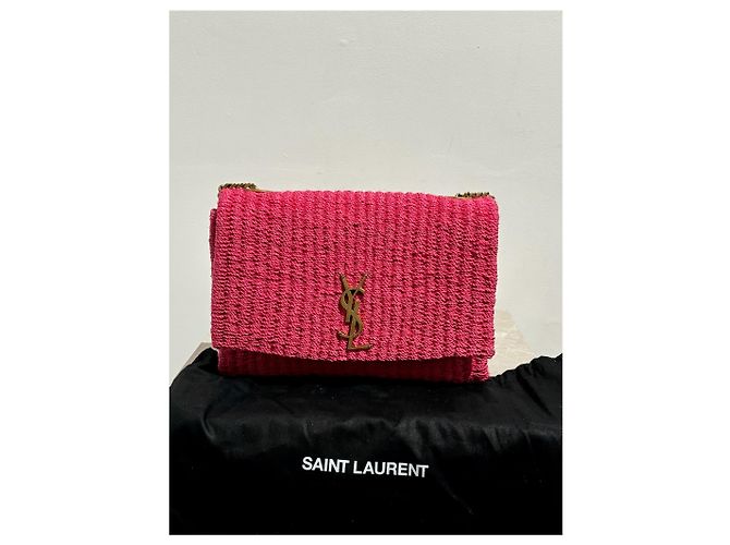 SAINT LAURENT Borse T. Rattan Rosa - vista 11
