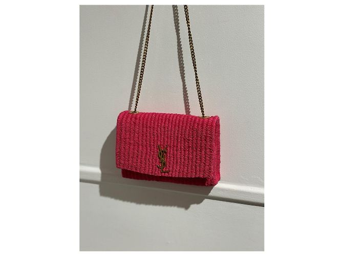 SAINT LAURENT Borse T. Rattan Rosa - vista 6