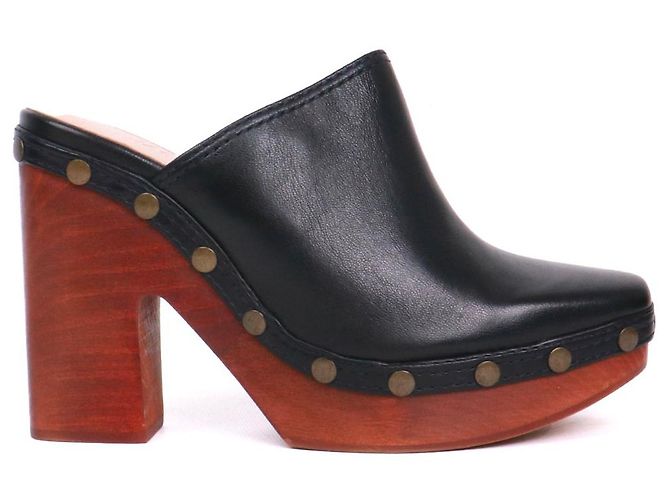 JACQUEMUS - Jacquemus clogs in black leather (size 37) - view 2