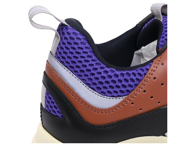 DIOR - B22 Sneakers Dior in tessuto a rete "viola caffè" (T43) Nero - vista 4