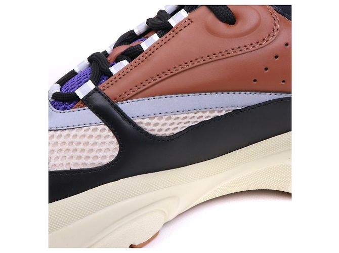 DIOR - B22 Sneakers Dior in tessuto a rete "viola caffè" (T43) Nero - vista 5