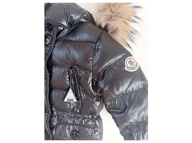 Moncler Jacke Mädchen Schwarz Blau Polyester 3 Jahre - Ansicht 11
