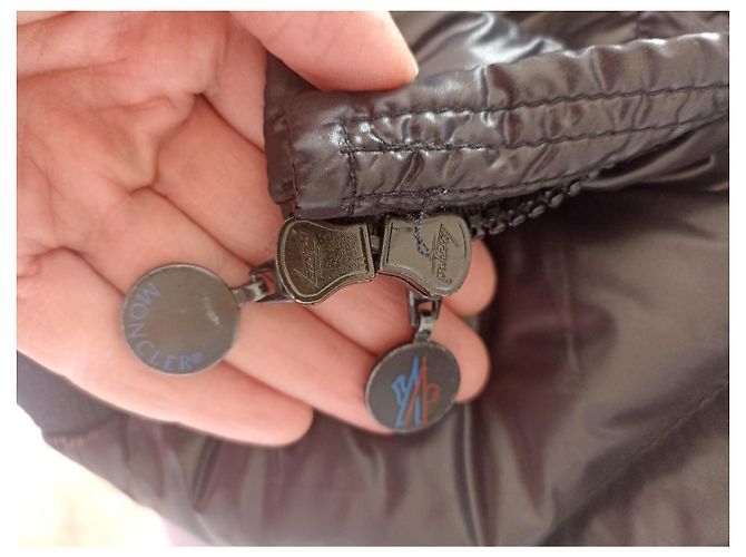 Moncler Jacke Mädchen Schwarz Blau Polyester 3 Jahre - Ansicht 2