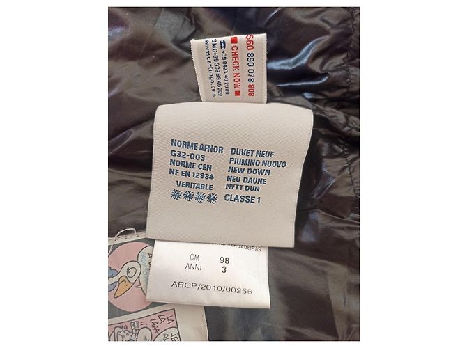 Moncler Jacke Mädchen Schwarz Blau Polyester 3 Jahre - Ansicht 4