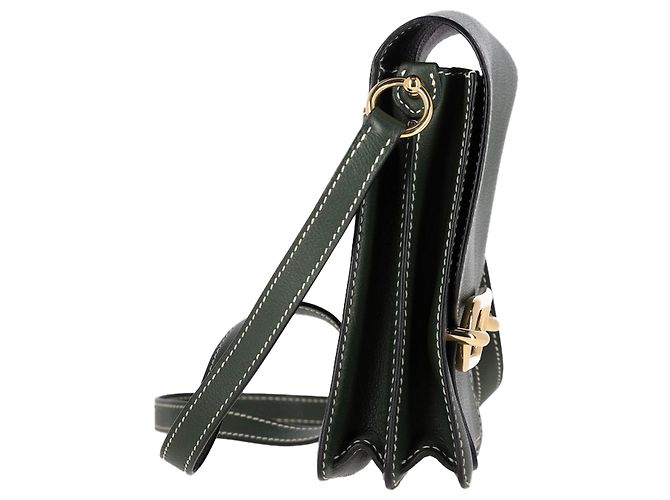 Borsa Hermès Evercolor Roulis 23 in pelle verde Verde oliva - vista 2