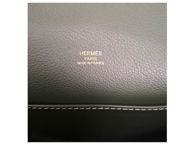 Borsa Hermès Evercolor Roulis 23 in pelle verde Verde oliva - vista 5