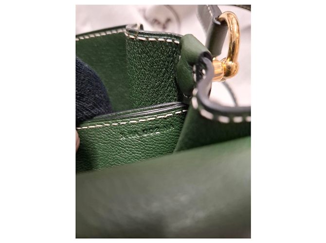 Borsa Hermès Evercolor Roulis 23 in pelle verde Verde oliva - vista 8