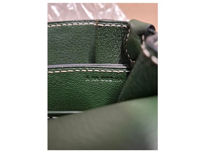 Borsa Hermès Evercolor Roulis 23 in pelle verde Verde oliva - vista 9
