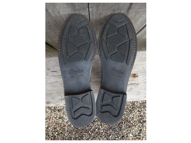Botines Paraboot de piel taupe Gris pardo - vista 5