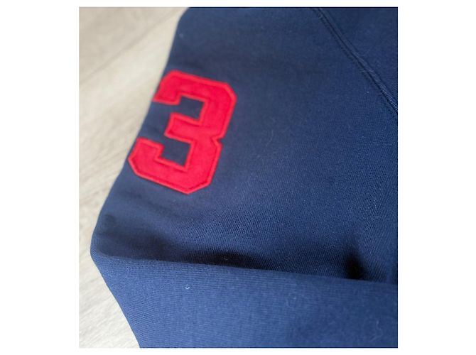 Polo Ralph Lauren Felpe con cappuccio pony triplo Blu navy - vista 4