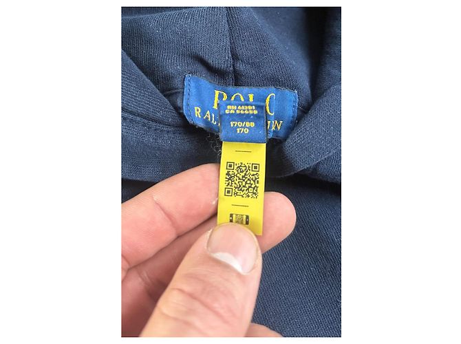 Polo Ralph Lauren Felpe con cappuccio pony triplo Blu navy - vista 6
