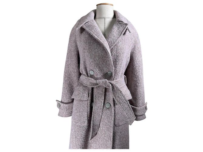 Autre Marque Abrigo de lana Rokh Rosa Melange Multicolor - vista 2