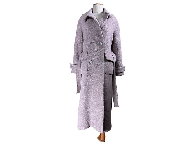 Autre Marque Abrigo de lana Rokh Rosa Melange Multicolor - vista 6