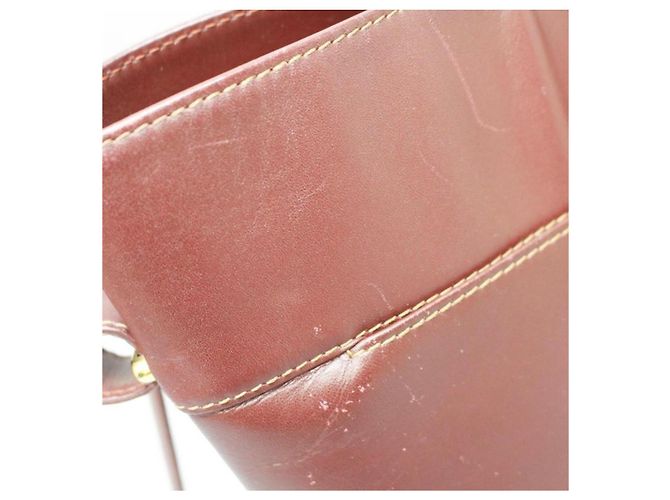 Cartier - Must - Eimer Tasche mit Schultergurt Bordeaux - Ansicht 11