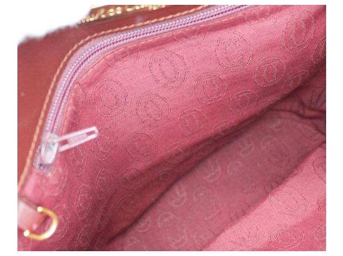 Cartier - Must - Eimer Tasche mit Schultergurt Bordeaux - Ansicht 14