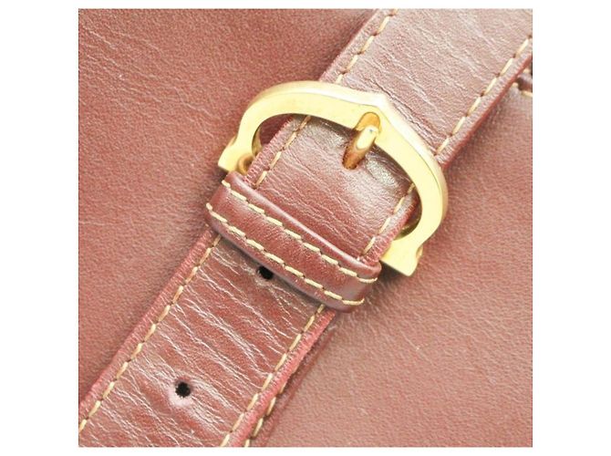 Cartier - Must - Eimer Tasche mit Schultergurt Bordeaux - Ansicht 2
