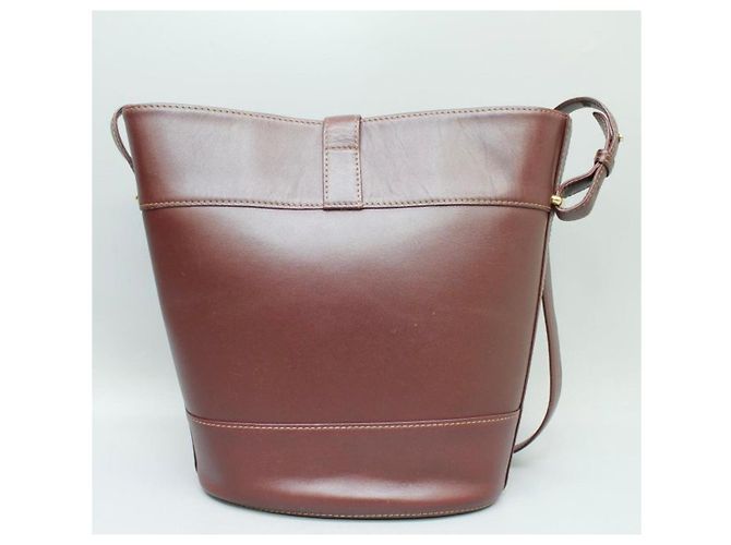 Cartier - Must - Eimer Tasche mit Schultergurt Bordeaux - Ansicht 3