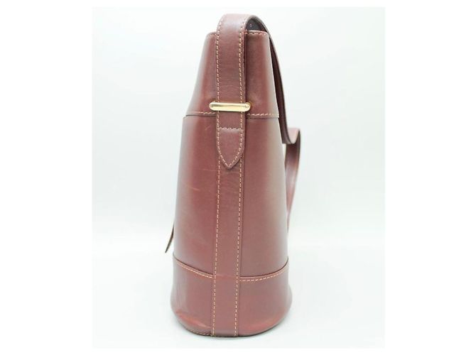 Cartier - Must - Eimer Tasche mit Schultergurt Bordeaux - Ansicht 5