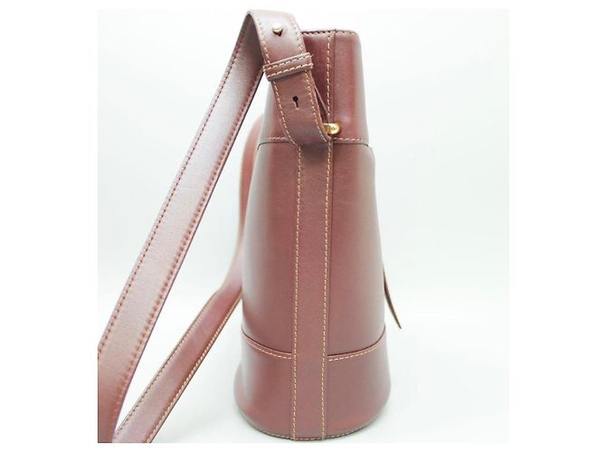 Cartier - Must - Eimer Tasche mit Schultergurt Bordeaux - Ansicht 6