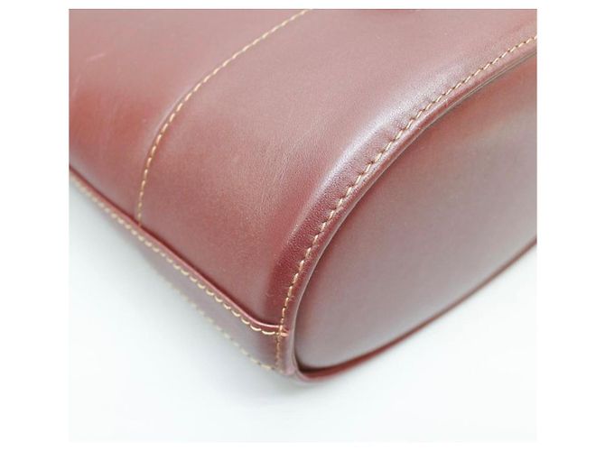 Cartier - Must - Eimer Tasche mit Schultergurt Bordeaux - Ansicht 8