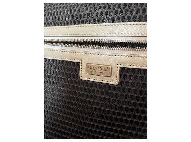 Valigia Chanel in Pelle Argentata Grained Argento - vista 10