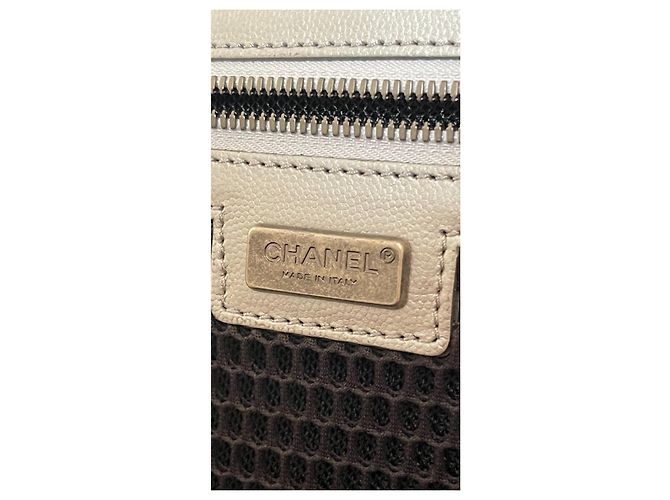 Valigia Chanel in Pelle Argentata Grained Argento - vista 14