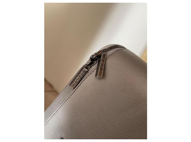 Valigia Chanel in Pelle Argentata Grained Argento - vista 7