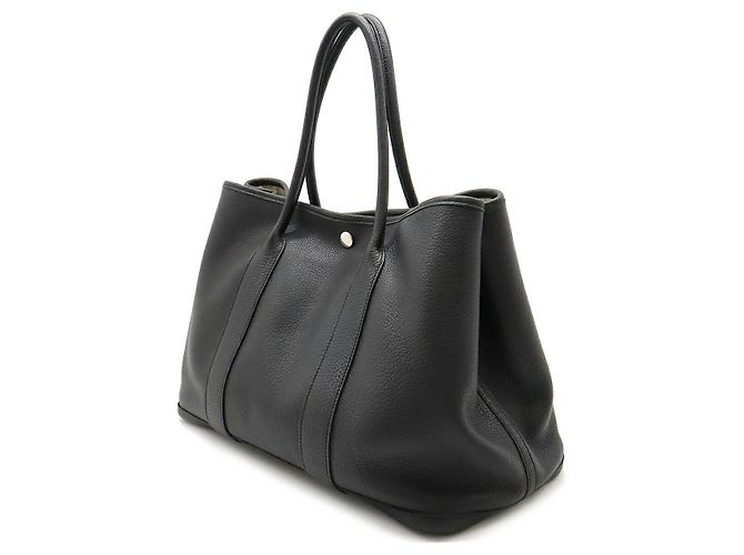 Hermès Hermes Garden Party PM 36 Tote Bag Black Leather - view 2