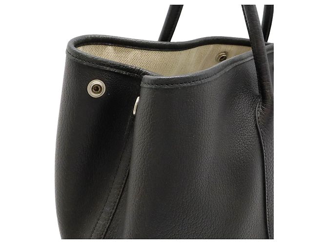 Hermès Hermes Garden Party PM 36 Tote Bag Black Leather - view 5