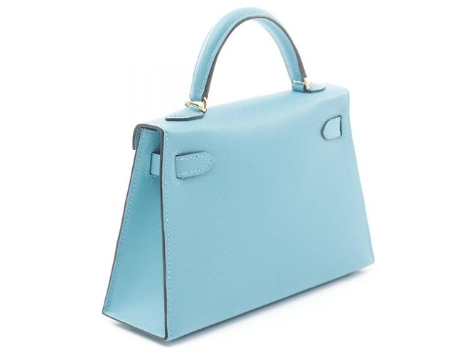 Hermès Sac à main Hermes Mini Kelly 2 Bleu - vue 2