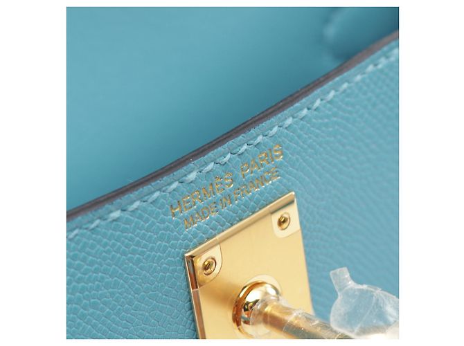 Hermès Sac à main Hermes Mini Kelly 2 Bleu - vue 4