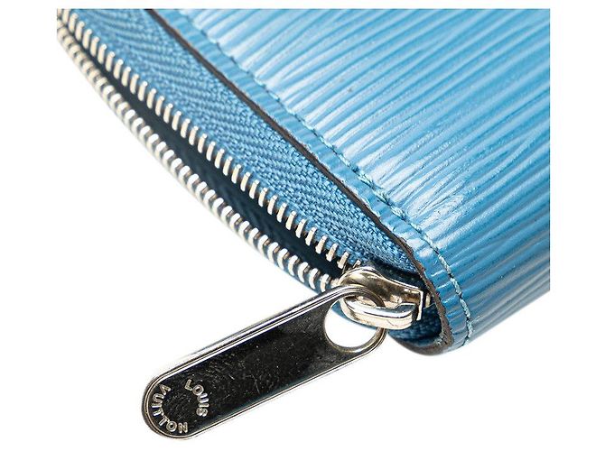 Porte-monnaie Zippy Epi Louis Vuitton M60384 Bleu - vue 4