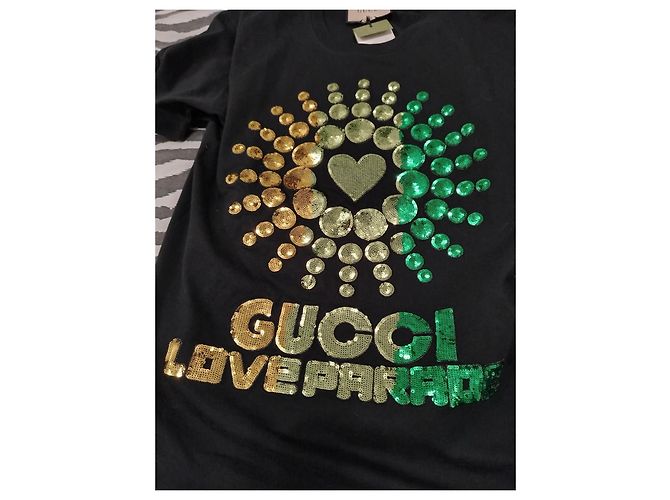 Camiseta Gucci Love Parade 2022 negra de algodón Negro - vista 6