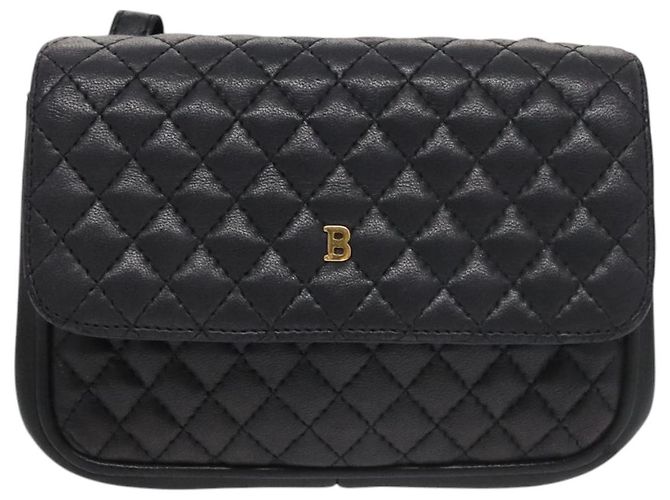 Borsa a Spalla BALLY in Pelle Blu Navy Oro Auth bs20712 D'oro - vista 13