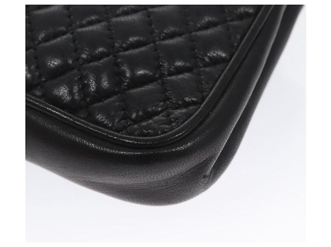Borsa a Spalla BALLY in Pelle Blu Navy Oro Auth bs20712 D'oro - vista 17