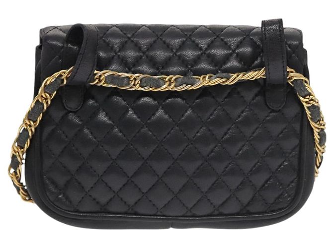 Borsa a Spalla BALLY in Pelle Blu Navy Oro Auth bs20712 D'oro - vista 2