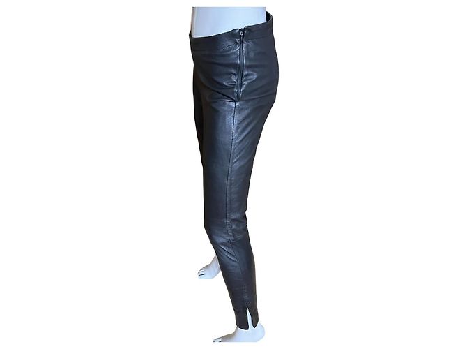 Mango Lederhose Schwarz - Ansicht 2