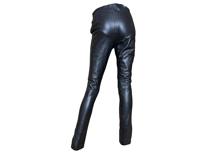 Mango Lederhose Schwarz - Ansicht 3