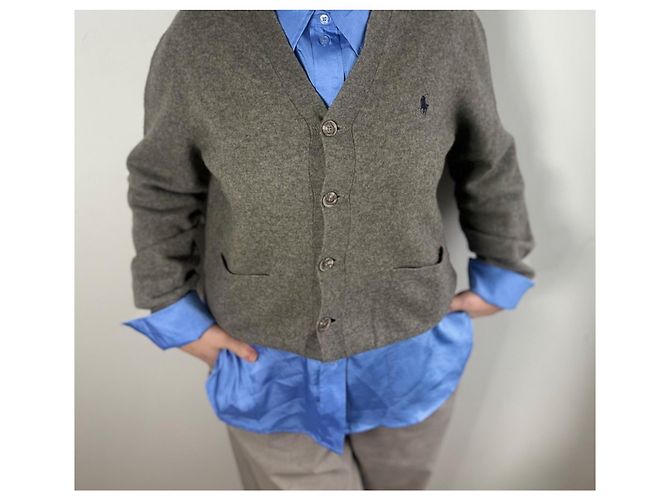 Polo Ralph Lauren Ralph Lauren graue Baumwollweste - XL - Ansicht 2