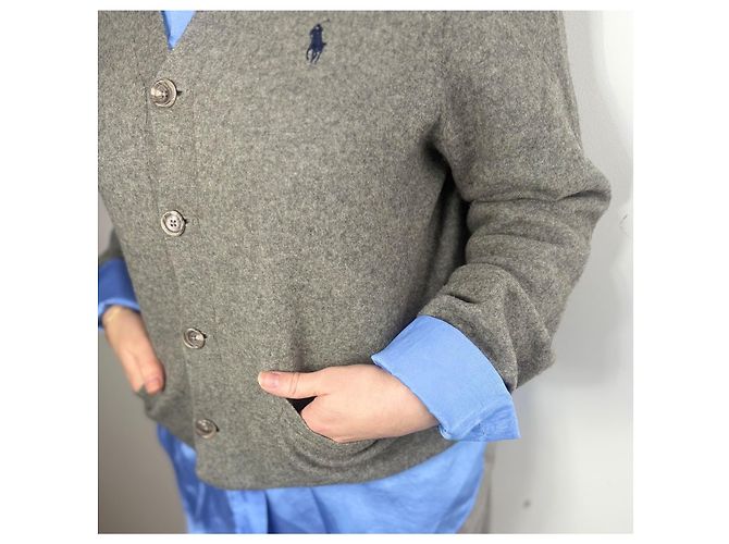 Polo Ralph Lauren Ralph Lauren graue Baumwollweste - XL - Ansicht 5