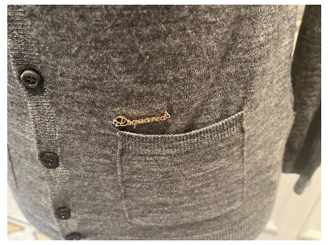 Colete de lã cinza Dsquared2 - vista 2