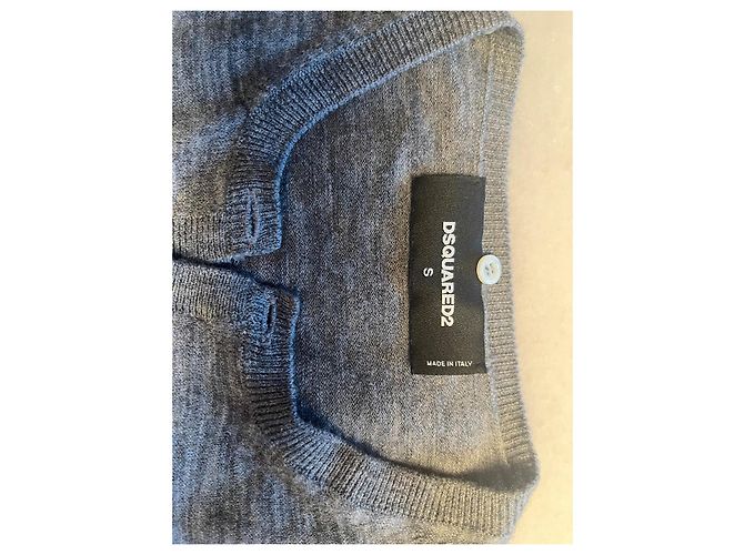 Colete de lã cinza Dsquared2 - vista 3