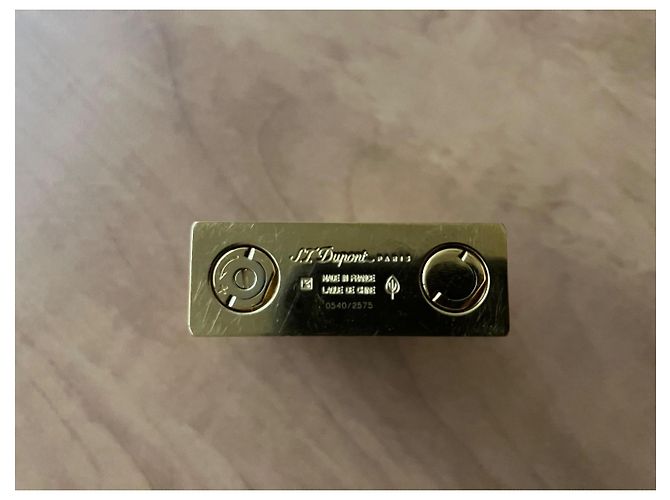 St Dupont Pharaoh Ligne 2 Lighter Gold Plated Golden - view 2