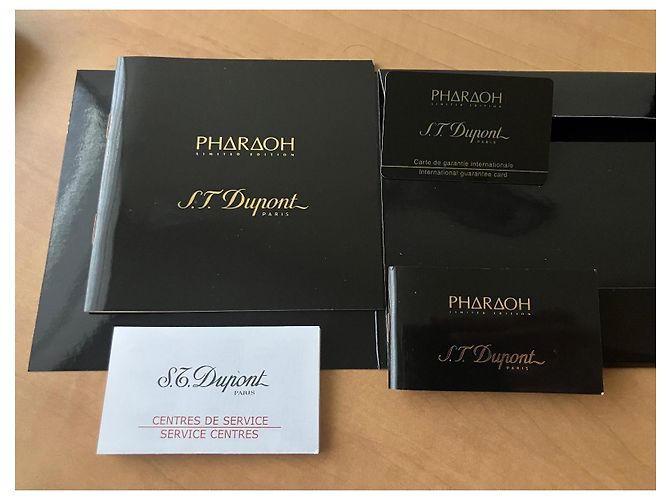 St Dupont Pharaoh Ligne 2 Lighter Gold Plated Golden - view 8