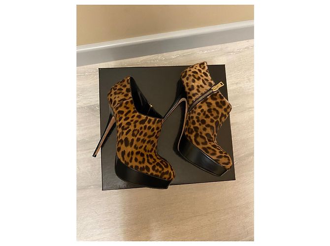 Décolleté Sebastian Milano Marrone Caramello Pelliccia - vista 3