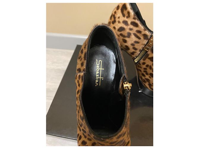 Décolleté Sebastian Milano Marrone Caramello Pelliccia - vista 6