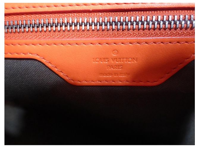 Louis Vuitton Keepall 45 shoulder bag leather damier infini orange fusion - view 14